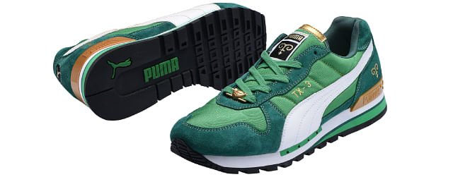 fashion sneakers you can actually exercise in PUMA TX3 CNY Green